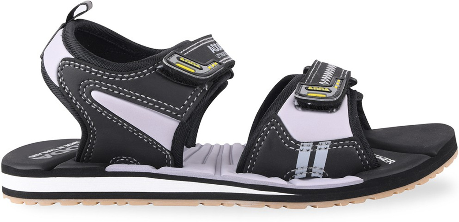 Image of Adda Men Sandal (Black, Grey , 9)