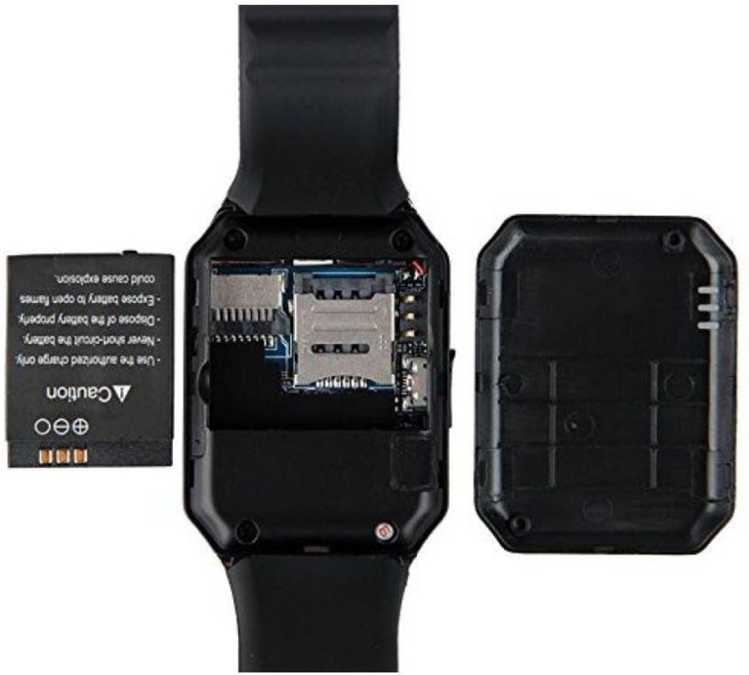 Image of CYXUS 4G Camera and Sim Card Support watch Smartwatch (Black Strap, free)