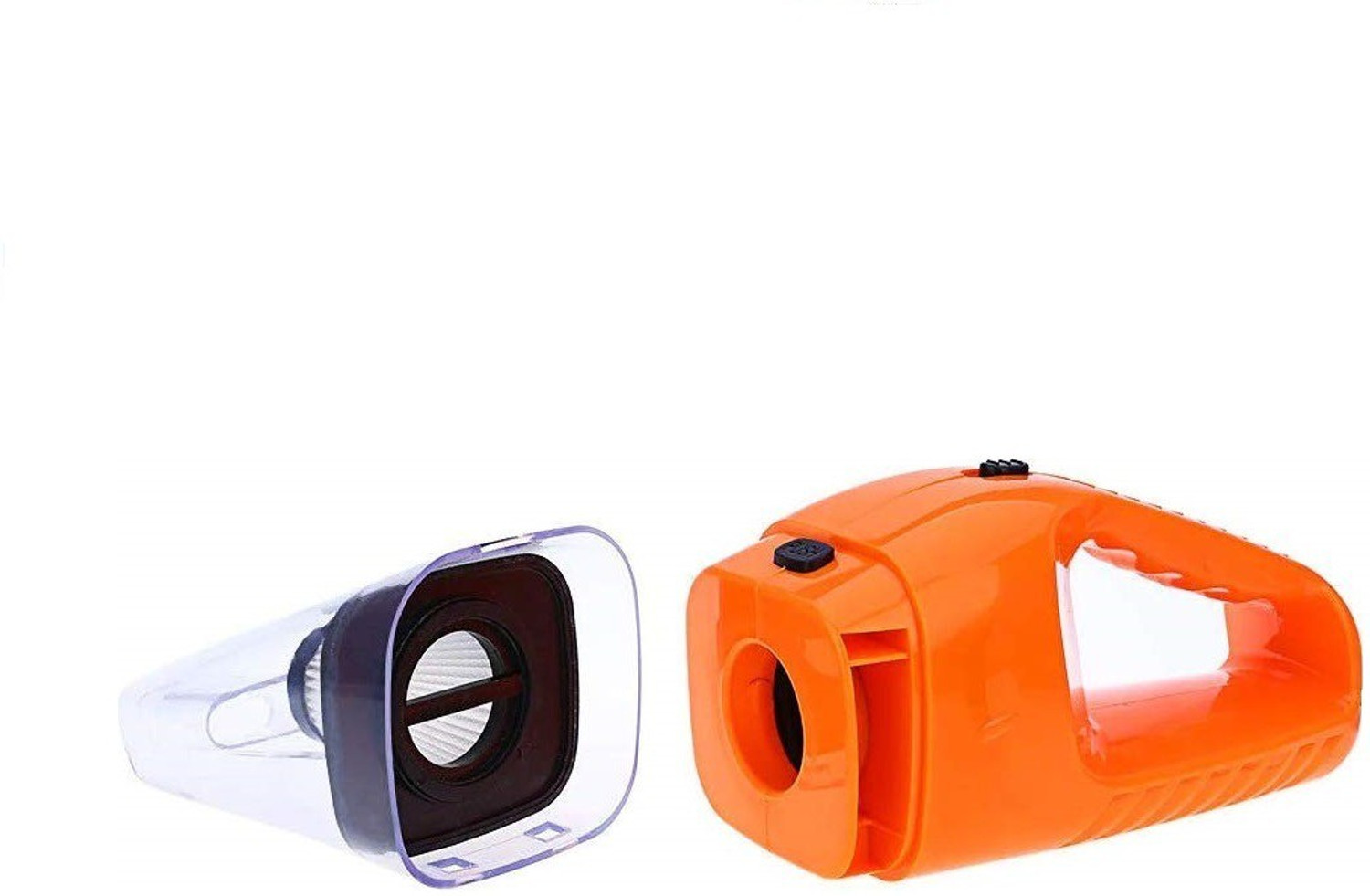 Image of BETZILA Portable Handheld 12V High Power 120W Auto Vacuum Cleaner Wet Dry Dual-Use Super Suction With Hepa Filter Car Vacuum Cleaner (Orange)