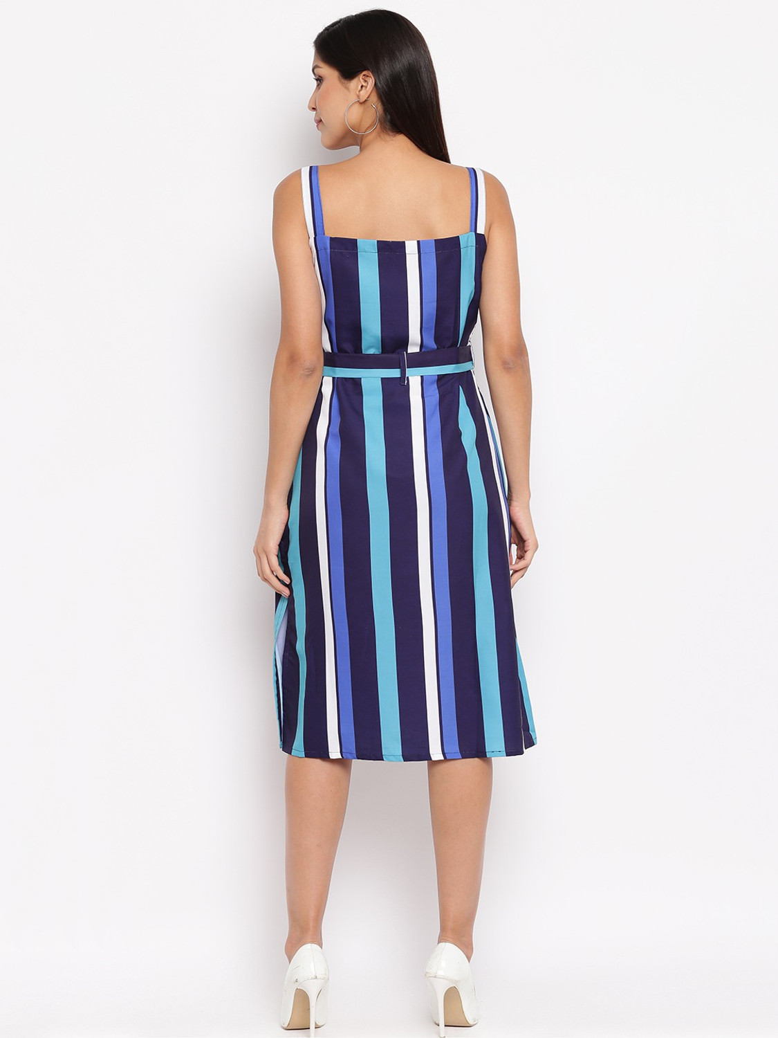 Image of Lilots Women A-line Multicolor Knee Length Dress