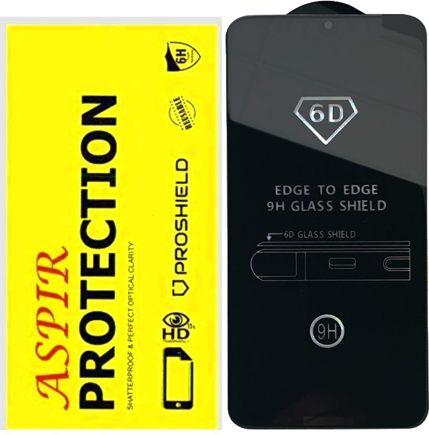 Image of PikTrue Edge To Edge Tempered Glass for POCO F1 (Pack of 5)