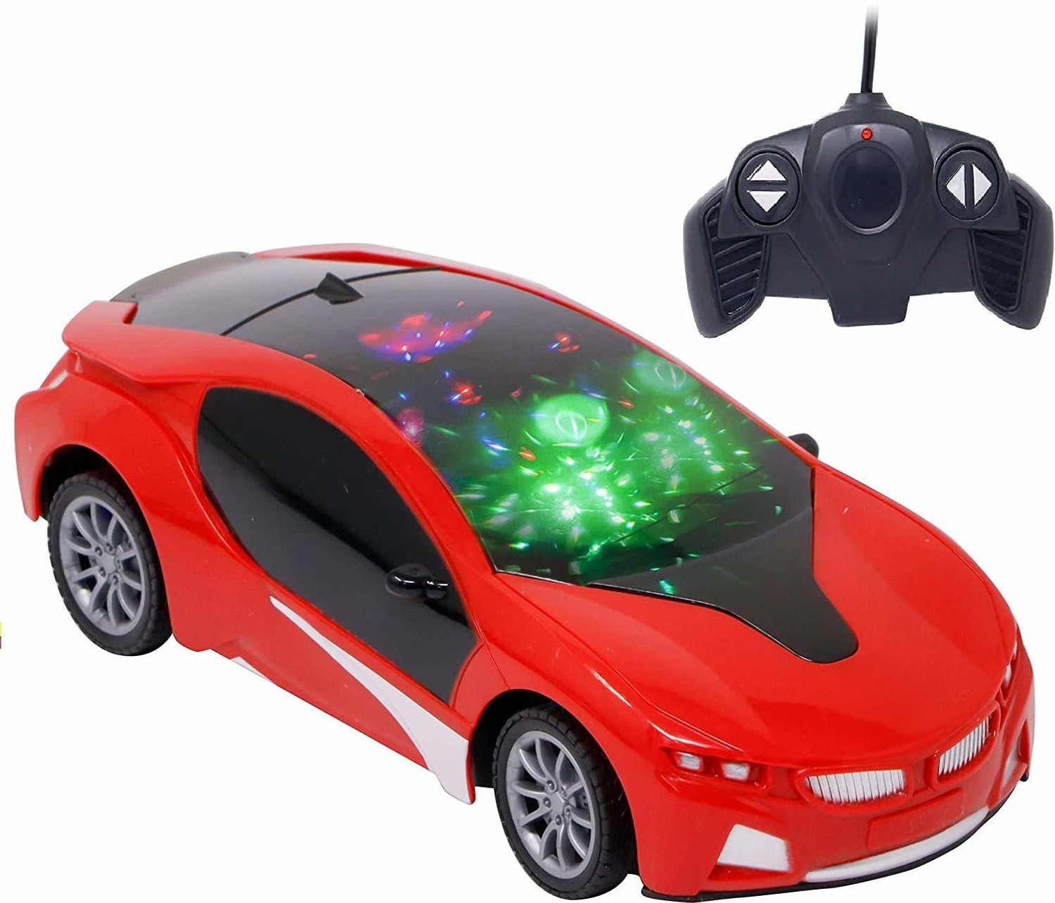 Image of MINOR Wireless Remote Control High Speed 3D Famous Car with Light | Remote Control car for Boys (Red)