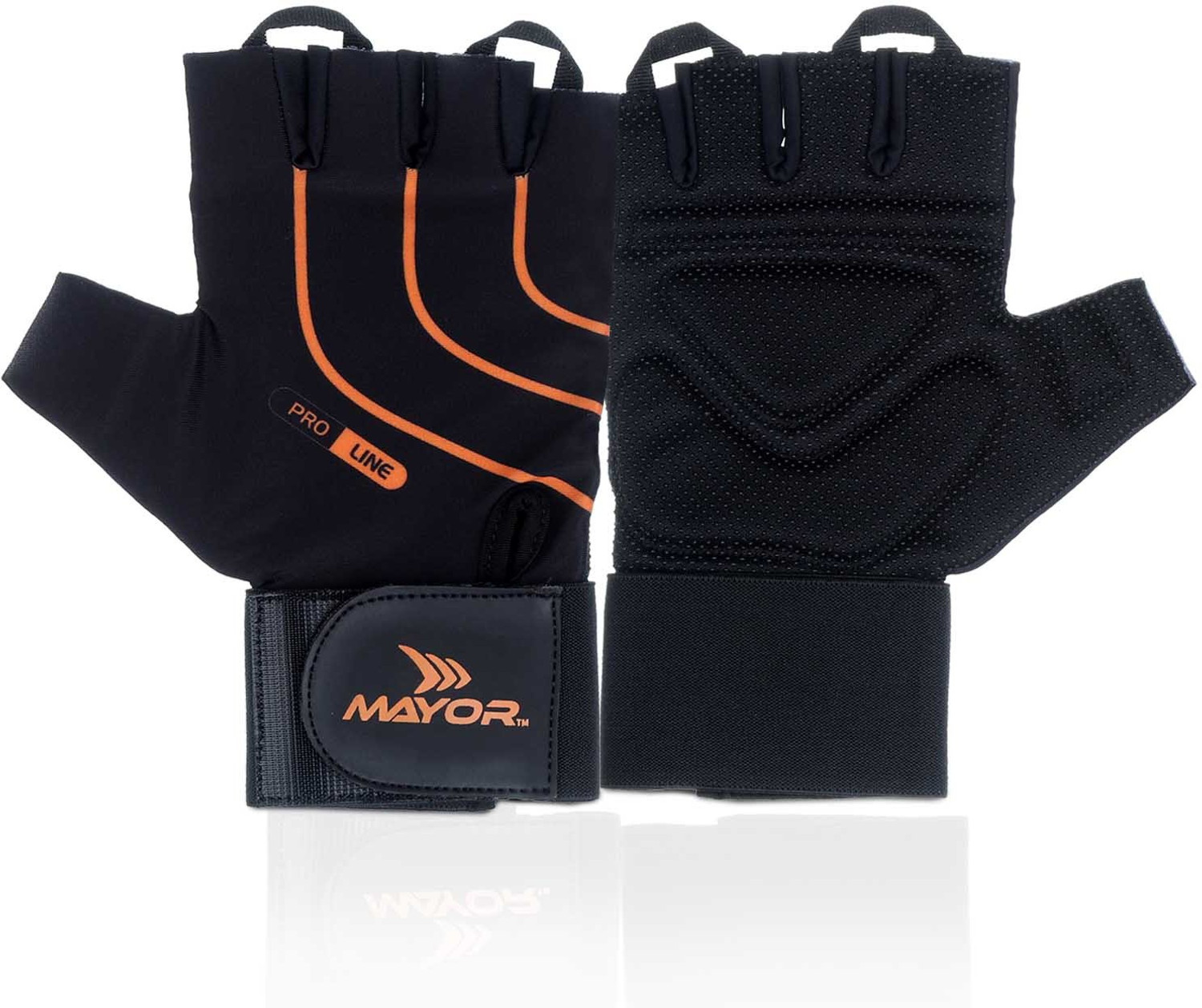 Image of MAYOR Mercury Gym Gloves Gym & Fitness Gloves (Black, Orange)