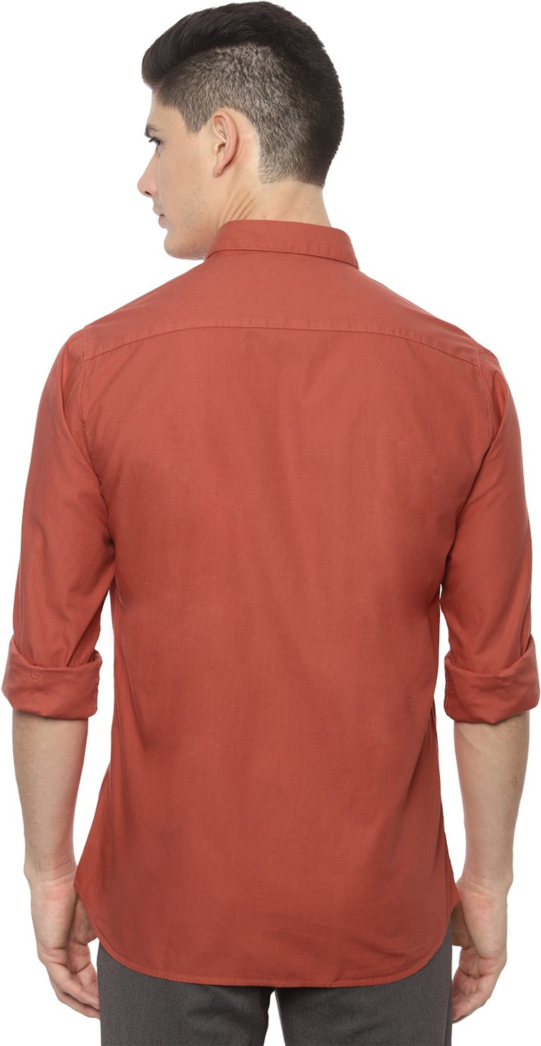 Image of VAN HEUSEN Men Slim Fit Solid Casual Shirt