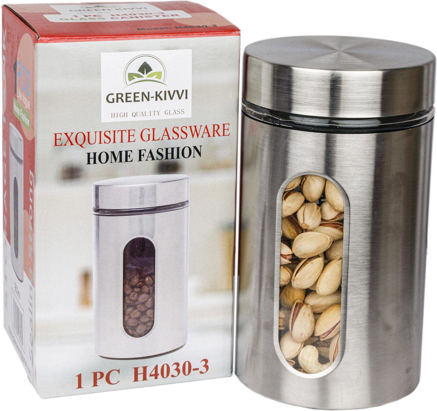 Image of GREEN KIVVI Steel Utility Container - 900 ml (Silver)