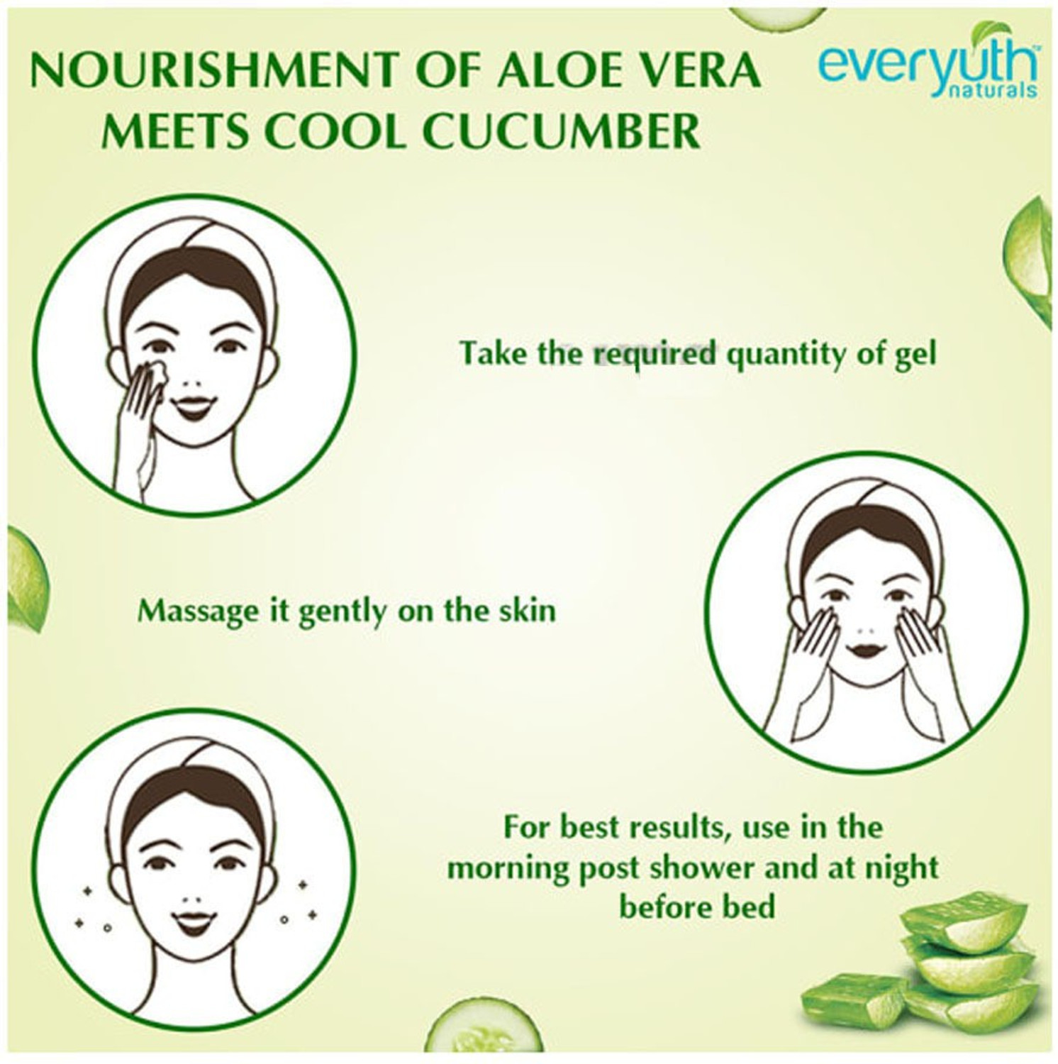 Image of Everyuth Naturals Nourishing Aloevera & Cucumber Gel Face Wash (600 g)
