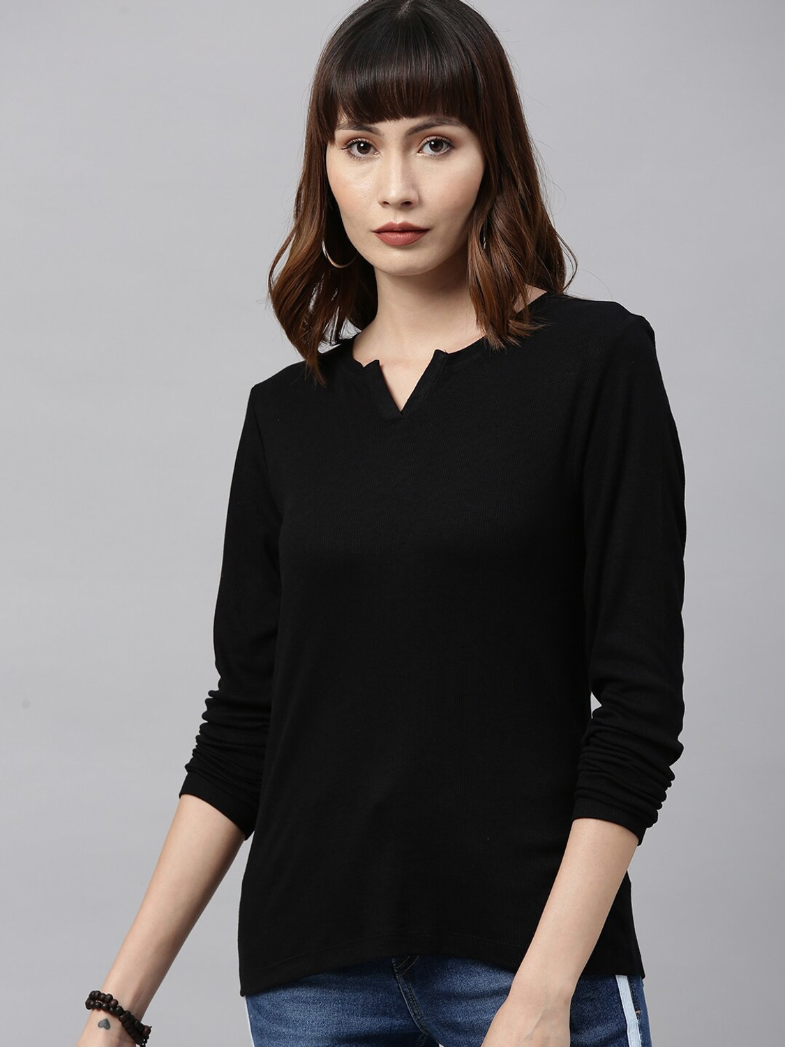 Image of Roadster Casual Regular Sleeves Solid Women Maroon Top