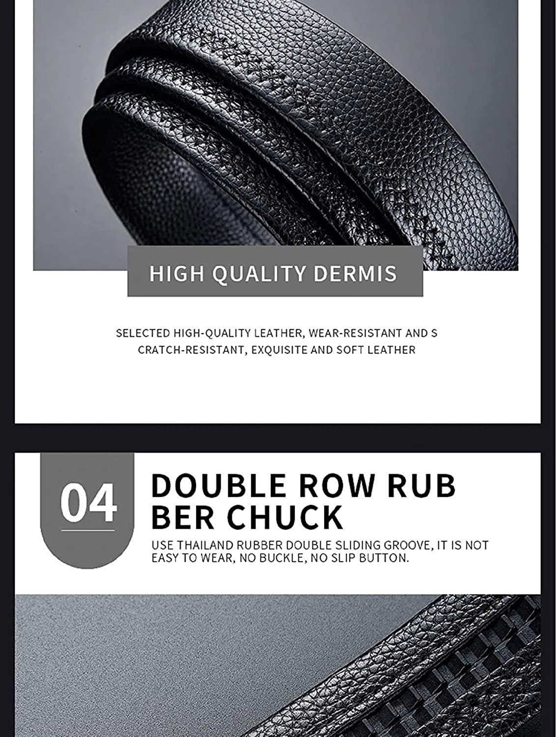 Image of SORSHORE Men & Women Casual Black Artificial Leather Belt
