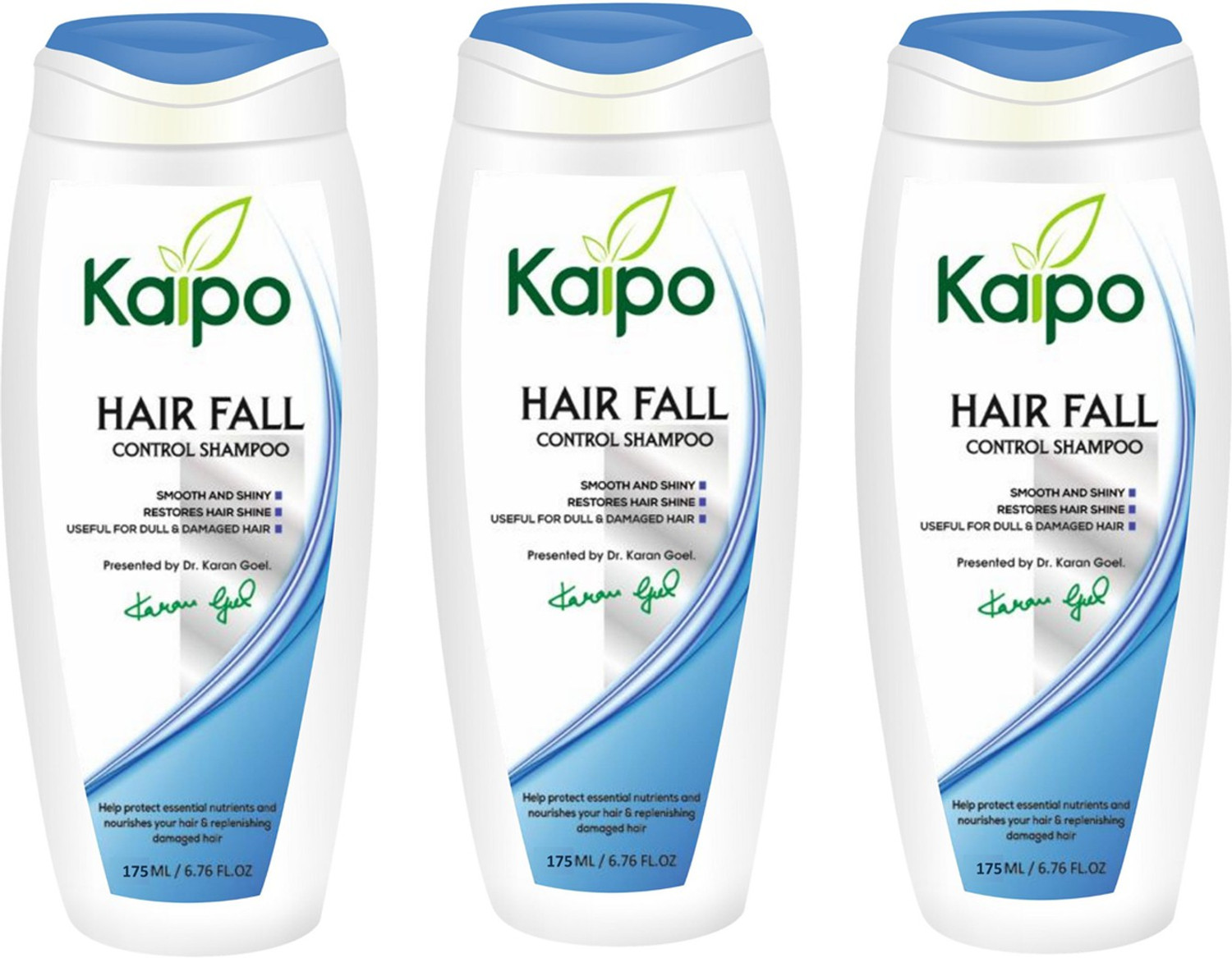 Image of KAIPO Onion Shampoo With Conditioner For Hair Fall Control & Hair Growth 200X3=600ml (600 ml)