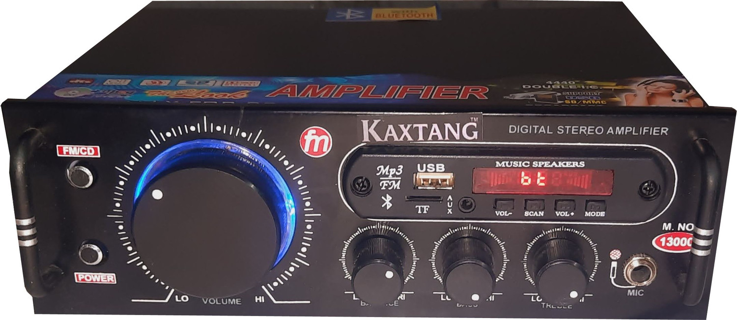 Image of FINE Black IPL AMPLIFIER Multimedia Player with Bluetooth,Aux,FM Radio. 150 W AV Power Amplifier (Black)