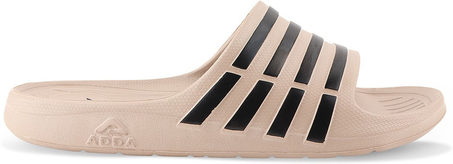 Image of Adda Men Slides (Beige, Black , 8)