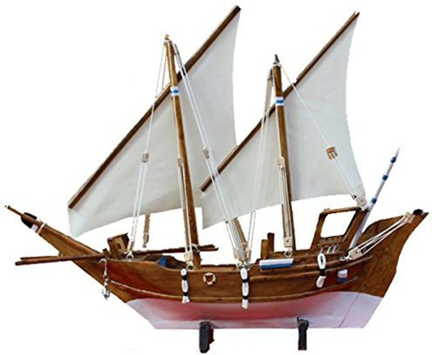 Image of Nimton Kerala Uru, Wooden shipwith Dimension (L : 101 | H : 101 | W : 14 CM) Decorative Showpiece - 101 cm (Wood, Multicolor)