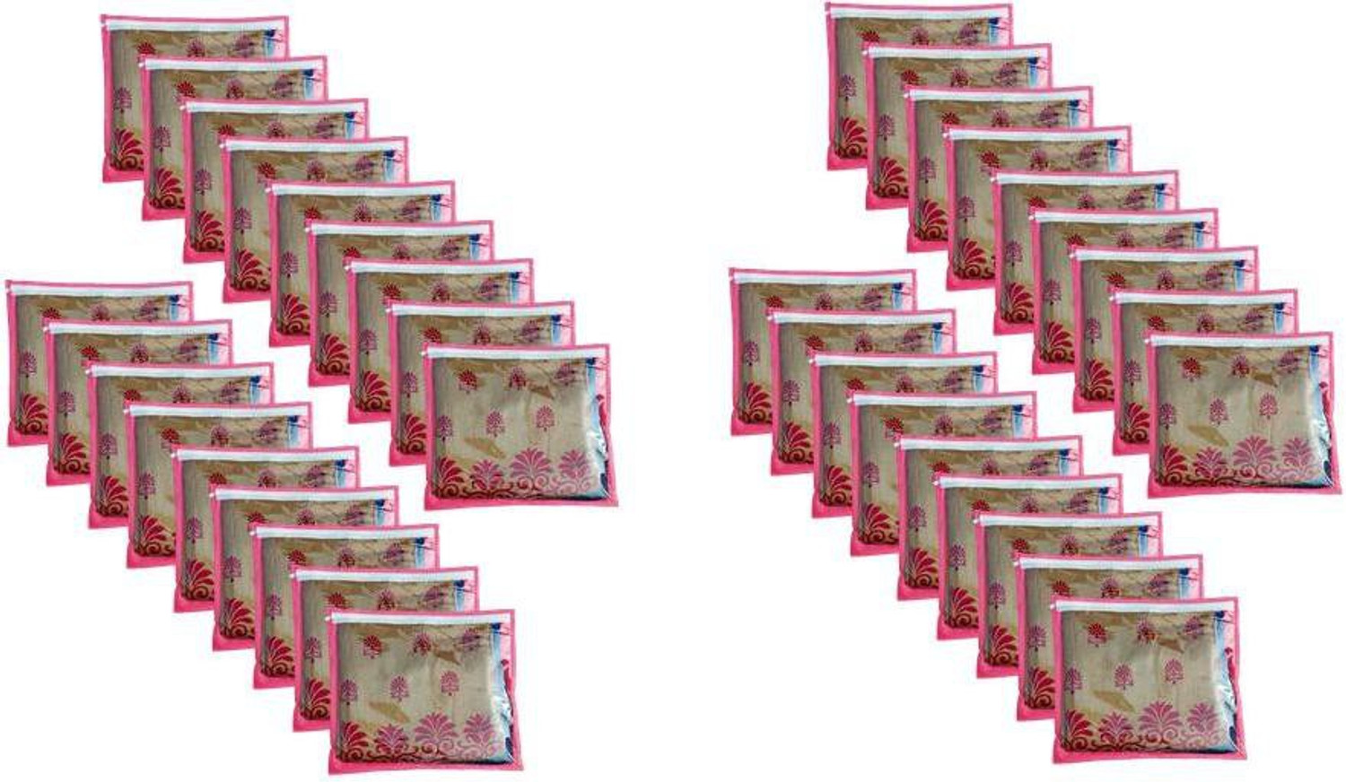 Image of Tiarakrafts Pink Single packing saree cover /Suit cover /kurti cover /Cloths cover Organizer set of 36 PINK 59195q (Pink)
