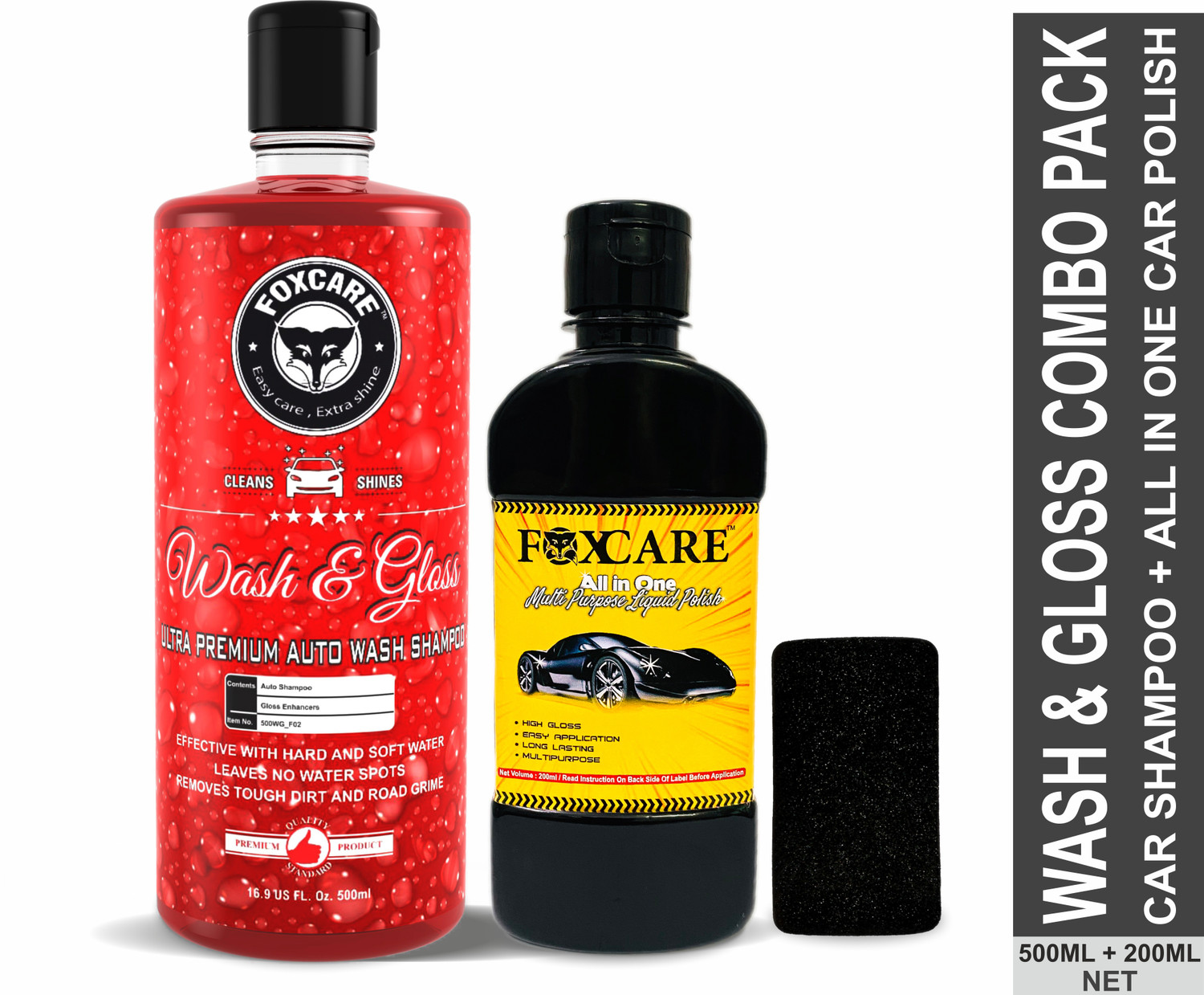 Image of DHRIX Car wash Shampoo (500 ml) | High Foam for Deep Cleaning Car Washing Liquid (500 ml)