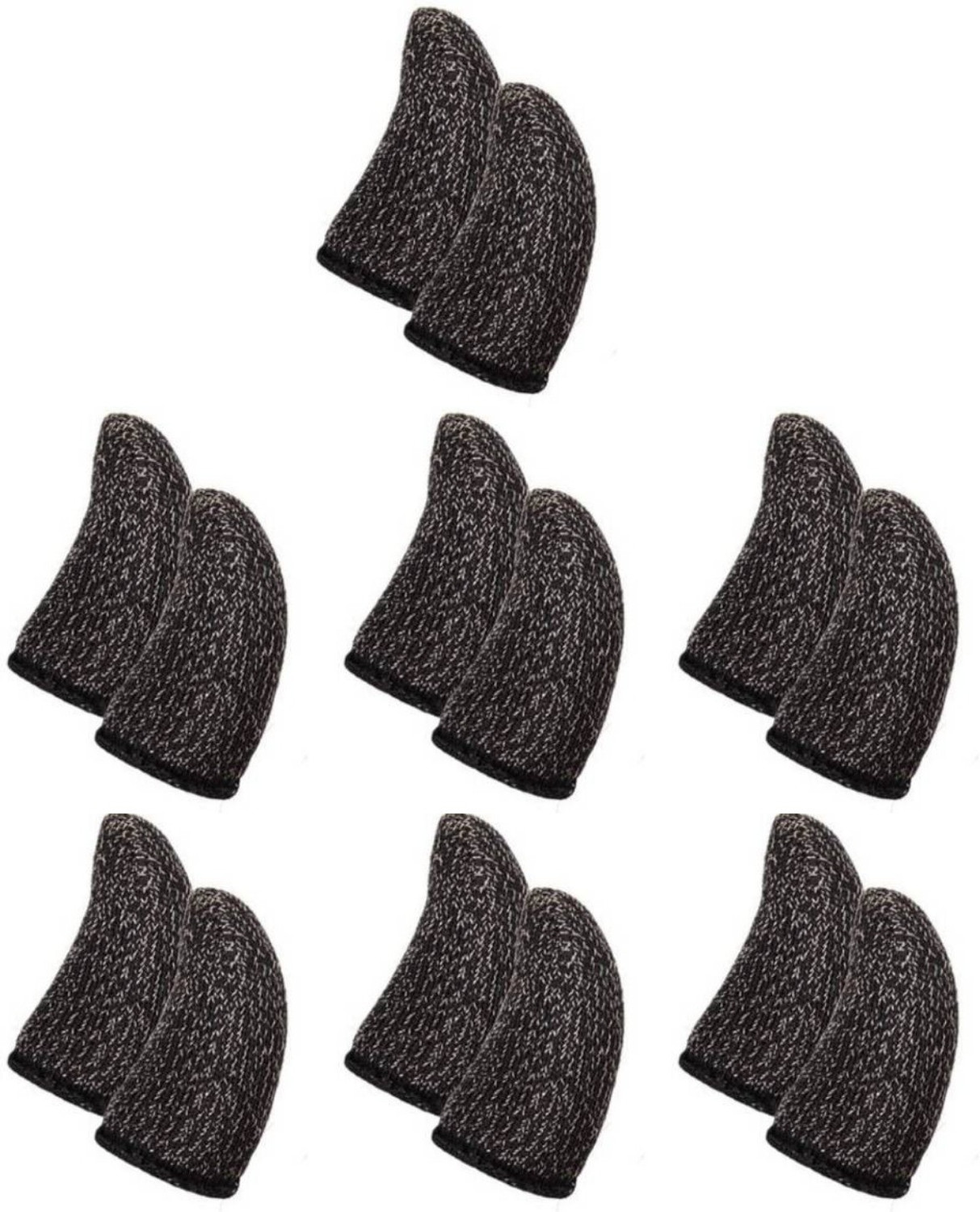 Image of Winsumm 3 Pcs Mobile Gaming Finger Sleeves with Storage Pouch Gaming Accessory Kit (Black, Anti&Sweat Slip Thumb, Breathable, Gloves, For PUBG&BGMI&Free Fire&COD Mobile, For Android, iOS)