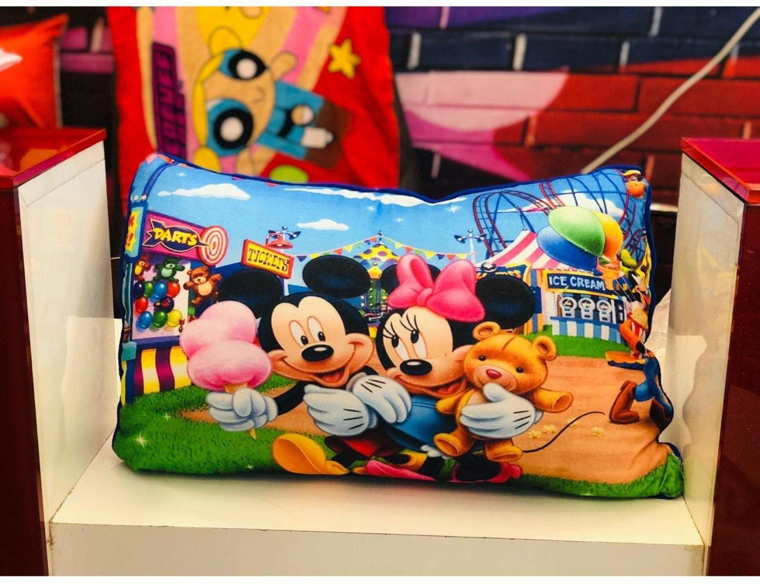 Image of pepme Polyester Fibre Sleeping Pillow Pack of 1 Toons & Characters (Multicolor)