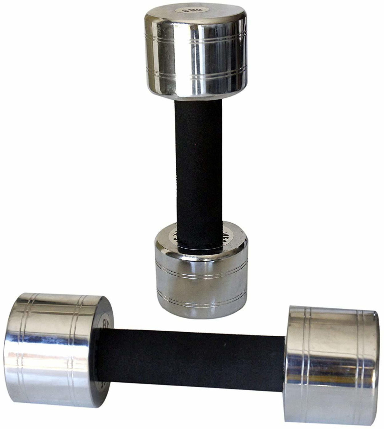 Image of GTX STEEL ROUND DUMBBELLS 20KG Fixed Weight Dumbbell (20 kg)