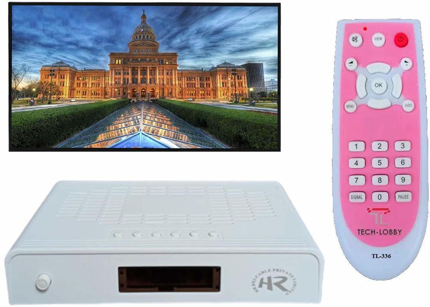Image of DUROSTAR Full HD H.265 MPEG-4 Set Top Box for Free to Air 150+Tv Channels Media Streaming Device (Black)