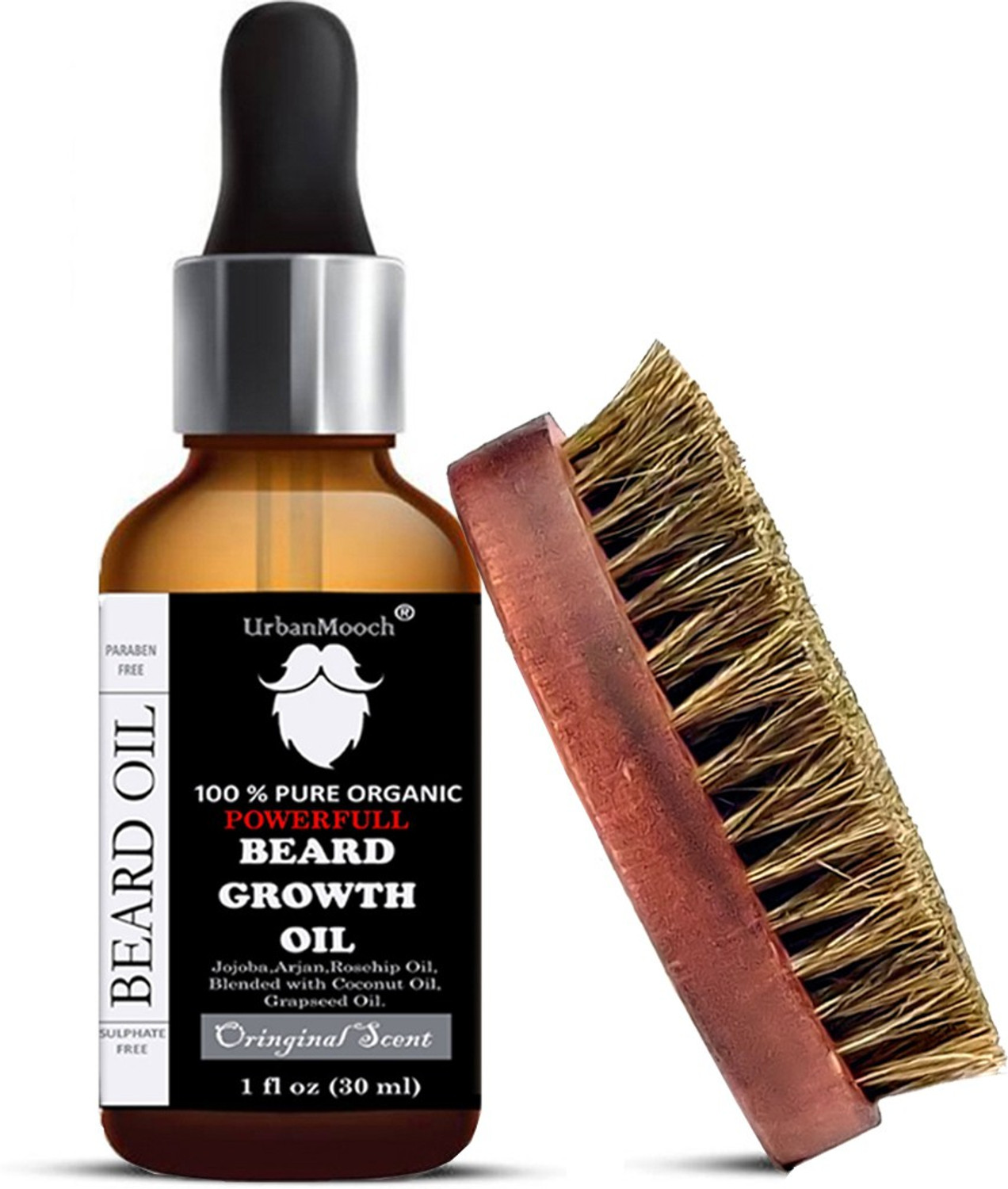 UrbanMooch Beard Growth Oil & Brush - Image 1