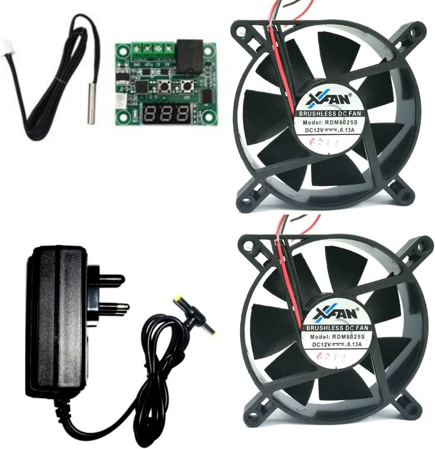 Image of APNA STORE MD-USB-Cooler Mint /Blk196 Cooling Fan Laptop Cooler (Black)