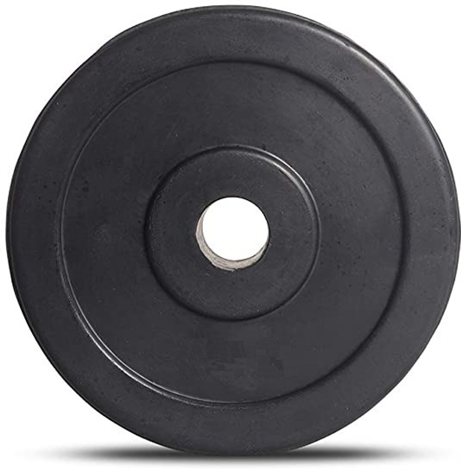Image of STARX 32 kg Pure Rubber weight Plates with 5ft Straight Rod and Accessories Home Gym Combo