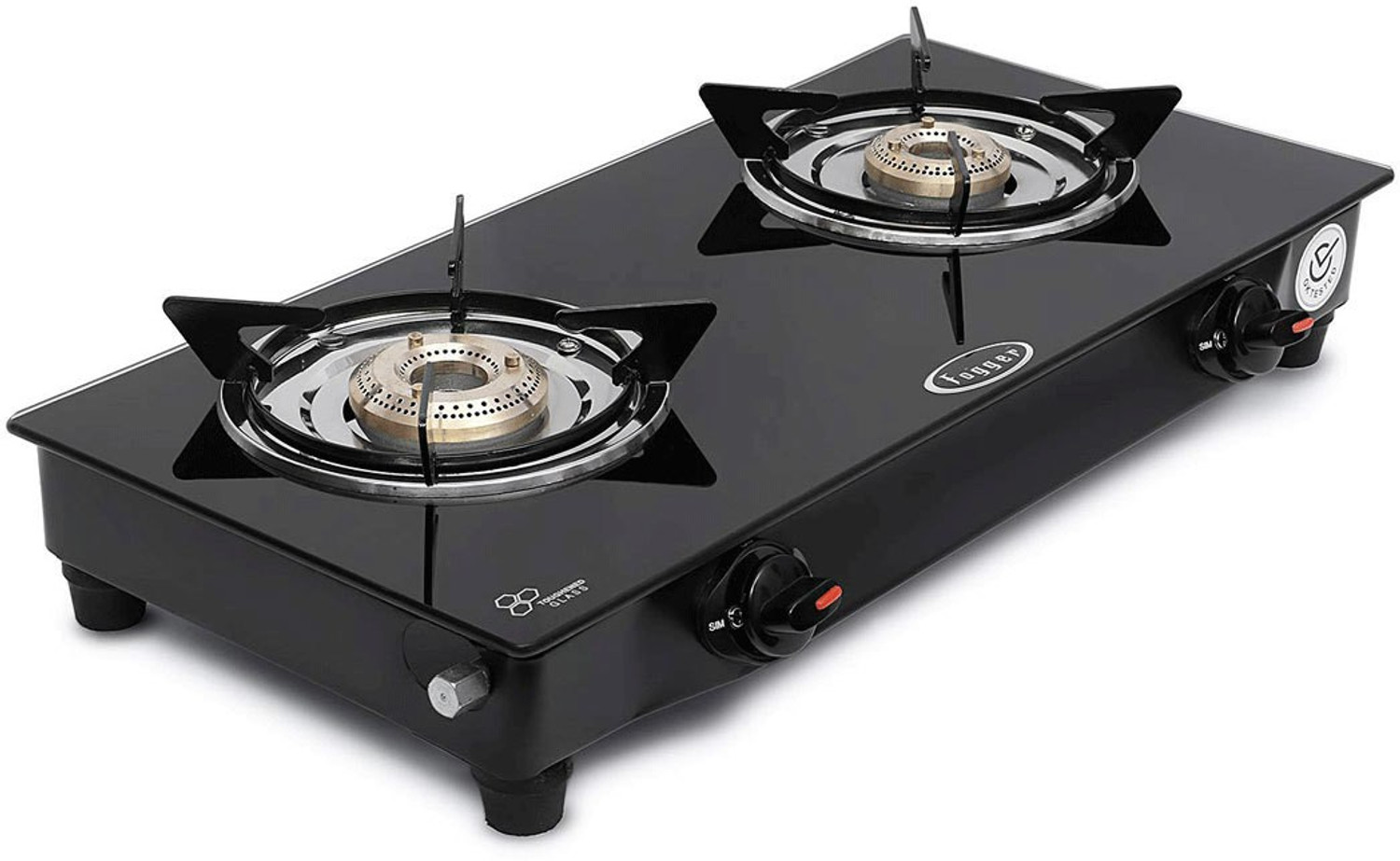 Fogger Imperio Glass Manual Gas Stove (2 Burners) - Image 1