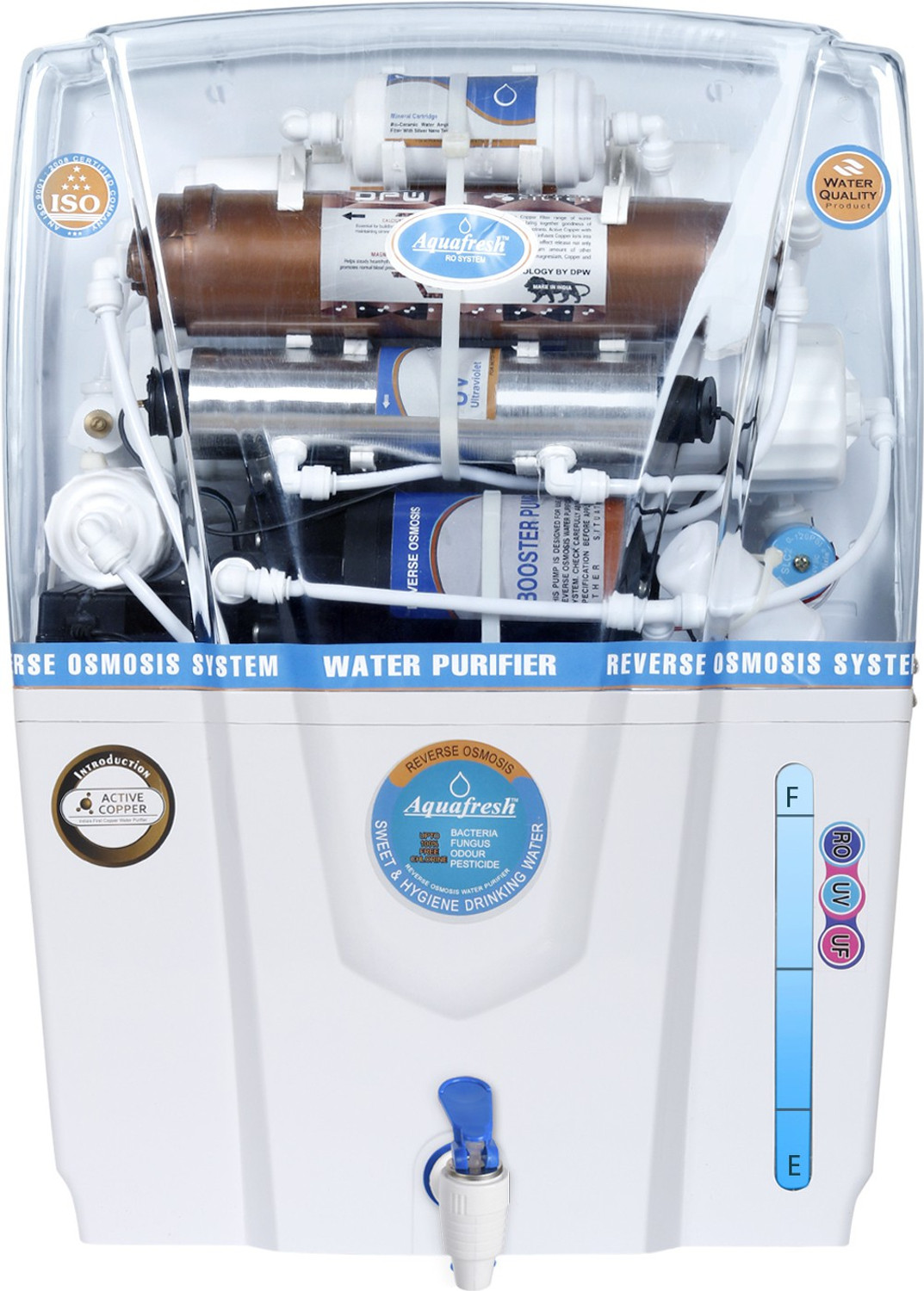 Image of JX PERT 76798290 12 L RO Water Purifier (White, Black)