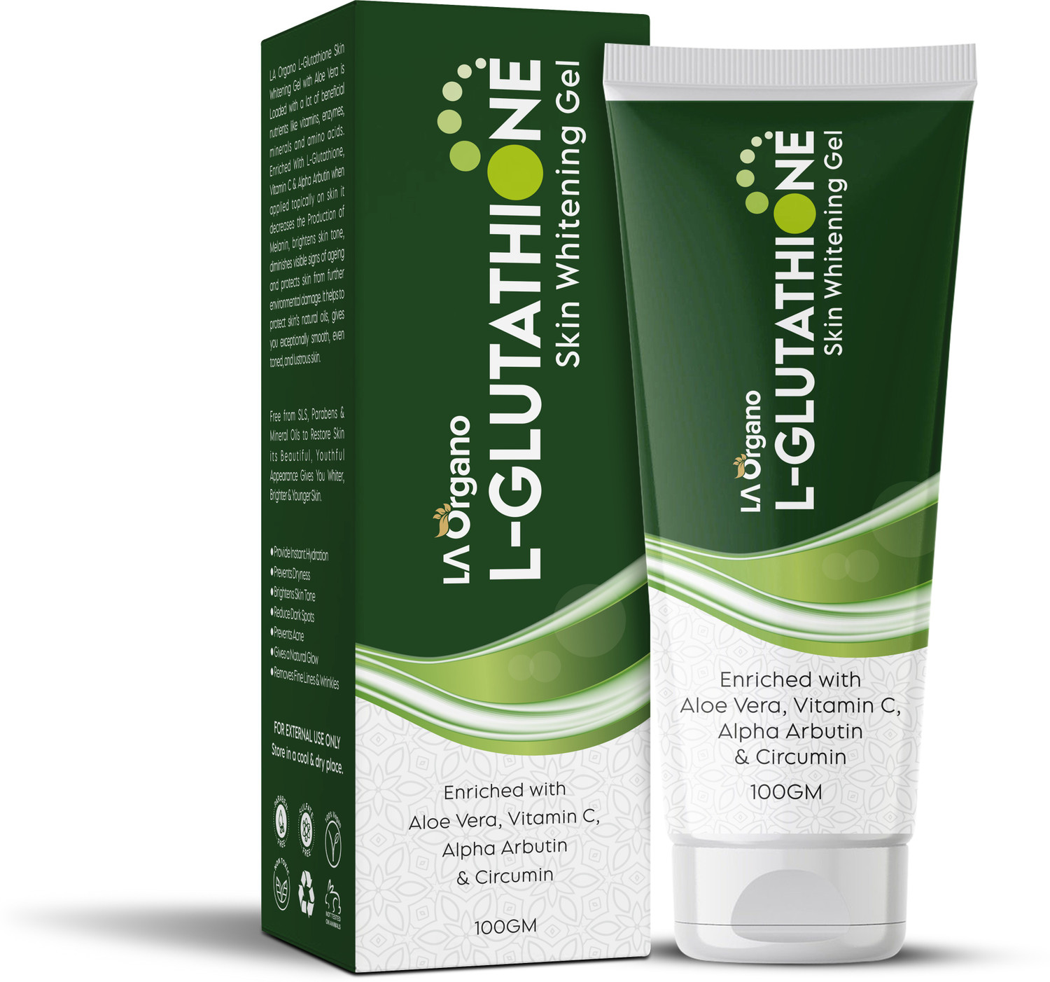 LA Organo L-Glutathione Skin Gel - Image 6
