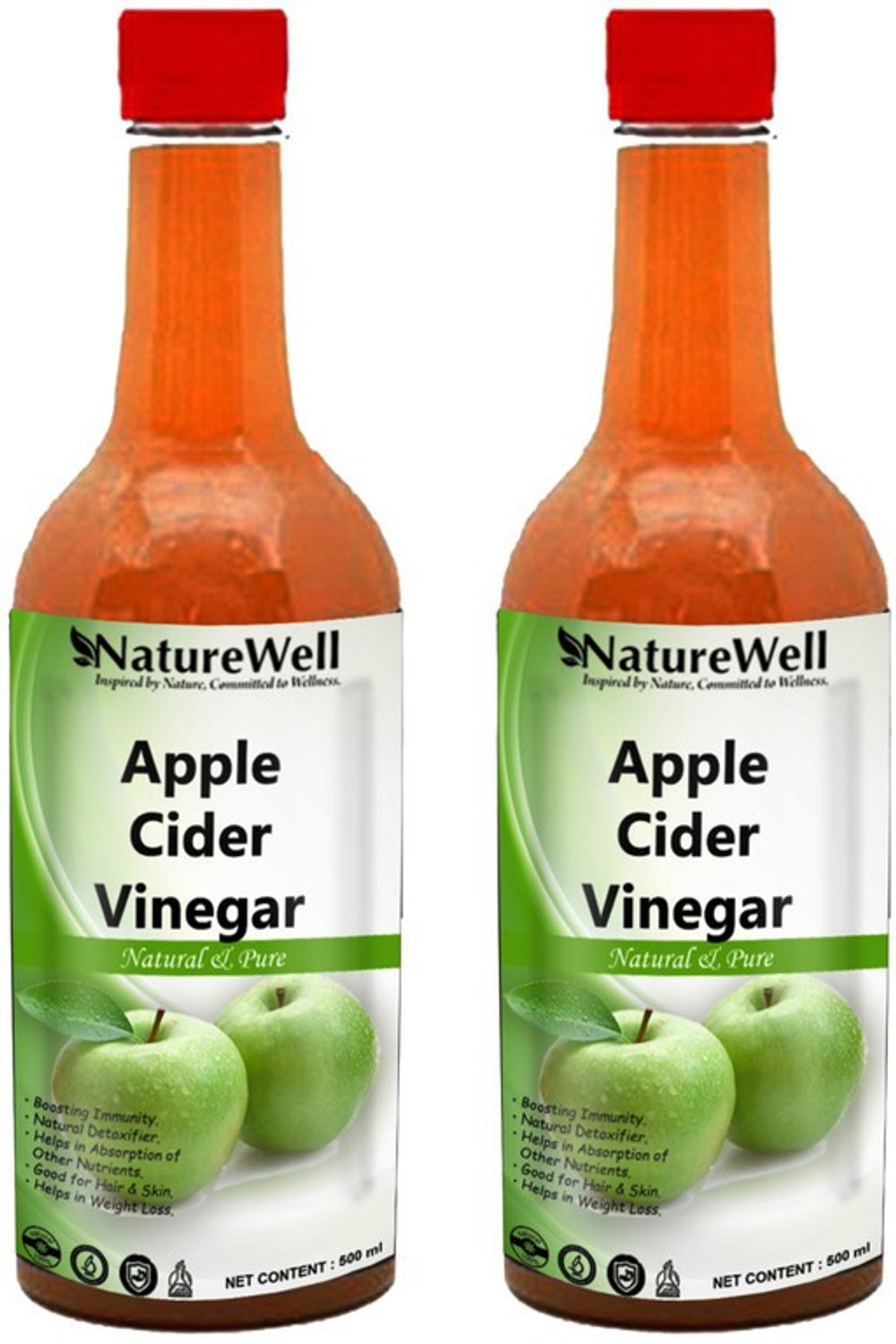 Image of NutroVally Apple Cider Vinegar forApple Cider Vinegar Wellness Tonic Weight Loss | Vinegar (2 x 500 ml)