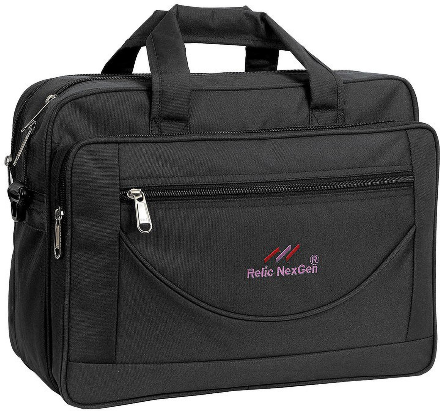 Image of Costfide 15.6 inch black messenger bag Laptop Messenger Bag (Black)