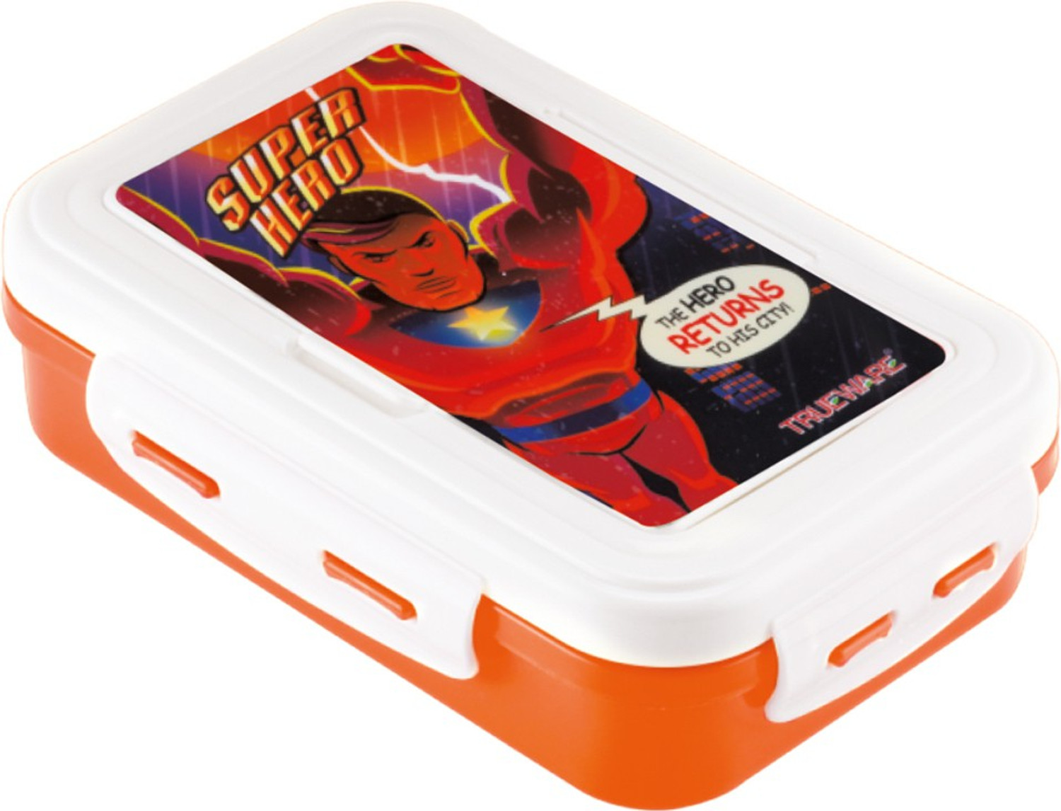 Image of Max Senso Bonnie Insulated Steel Lunch Box for Kids Lunch Box for School & Office. 2 Containers Stainless Steel, Plastic School Lunch Box (1050 ml, Microwave Safe)