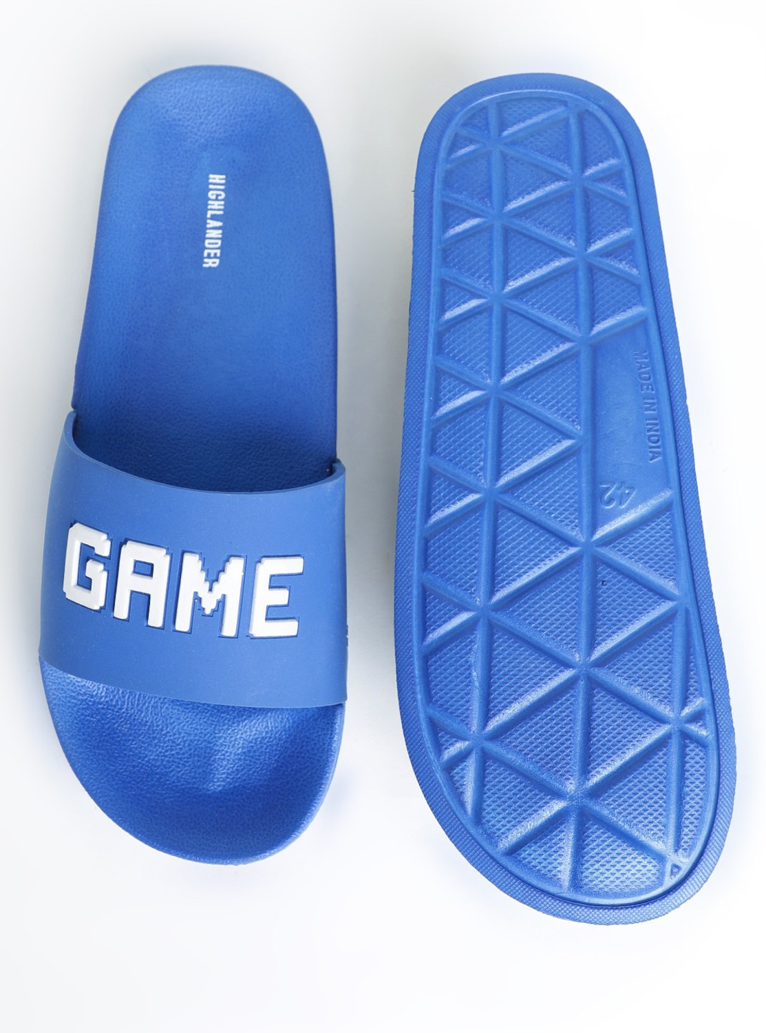 Image of HIGHLANDER Men Slides (Blue , 6)