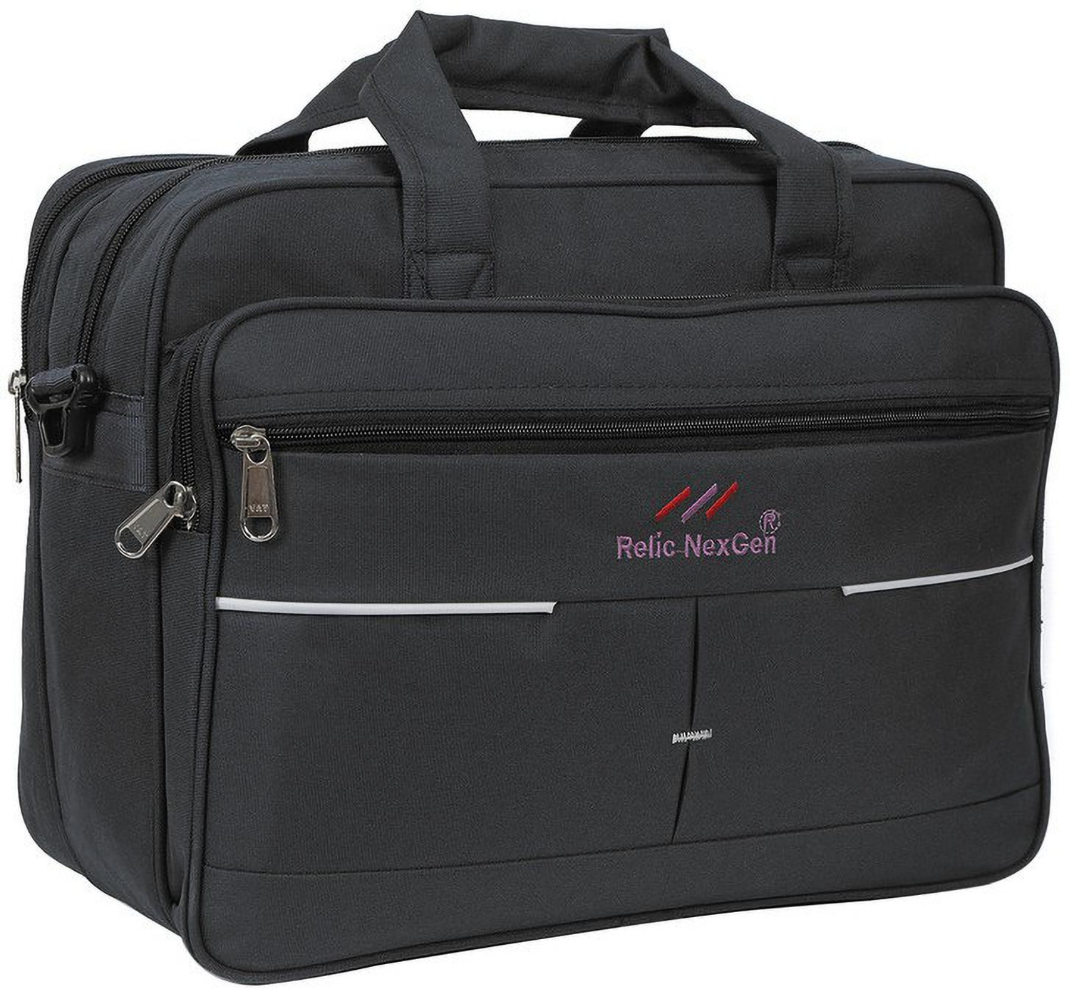 Image of Costfide 15.6 inch black messenger bag Laptop Messenger Bag (Black)