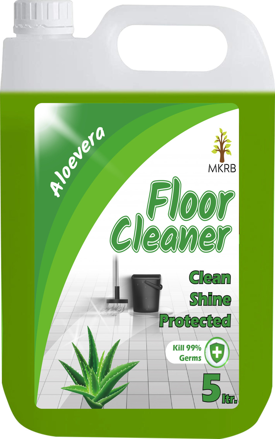 Image of MKAV Orange Floor & Bathroom Cleaner-Kills Germ, Safe on Tiles, Marble & Granite Orange (2 x 5000 ml)
