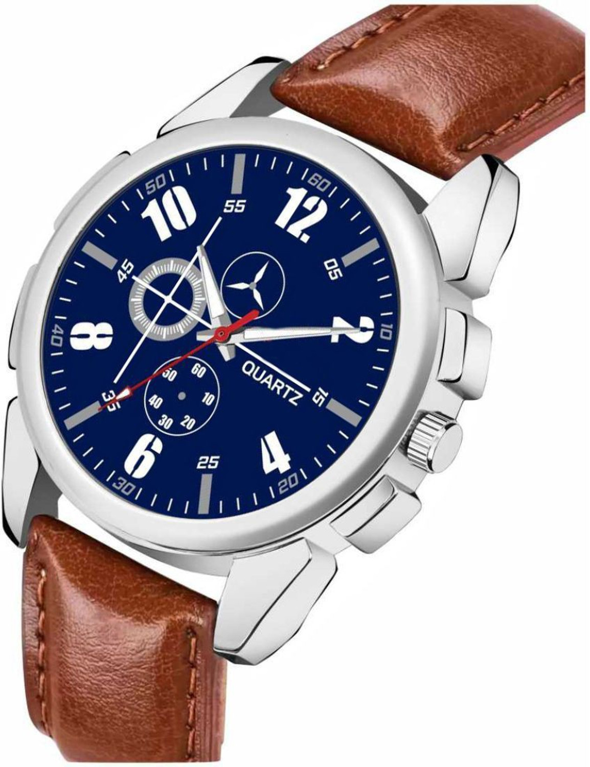 Image of Bolun Analog Watch - For Men Blue Sports Design Leather Belt Analog Watch