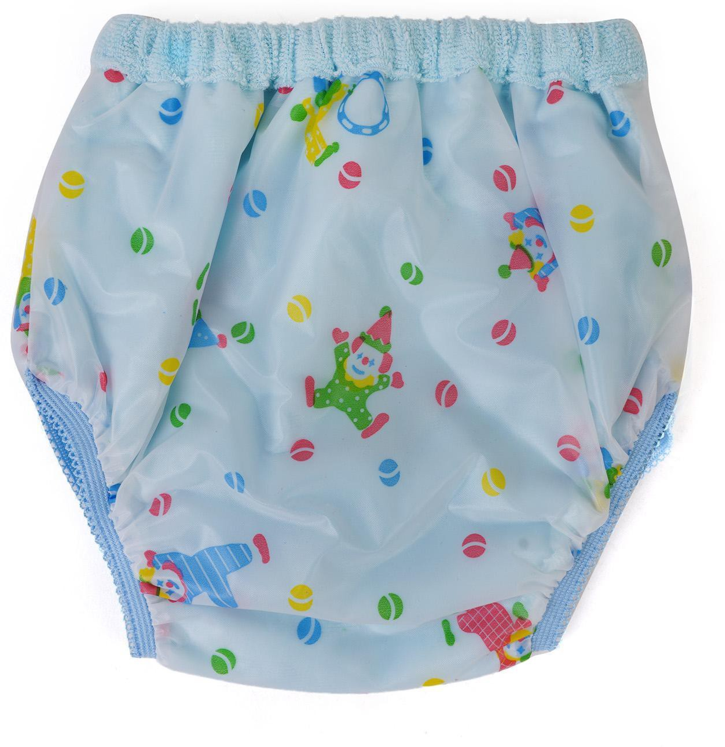 Image of Da Anushi Kids PVC Diaper Joker Plastic Panty Baby Nappy Panty Training Pants with Inner absorbable Cloth & Outer Plastic Reusable & Waterproof pants, plastic panties, diaper covers, nappy covers, nappy wraps, wraps or pilchers(3-6 Months)