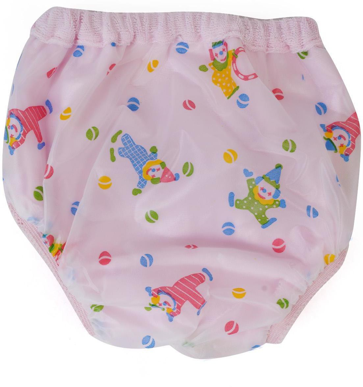 Image of Da Anushi Kids PVC Diaper Joker Plastic Panty Baby Nappy Panty Training Pants with Inner absorbable Cloth & Outer Plastic Reusable & Waterproof pants, plastic panties, diaper covers, nappy covers, nappy wraps, wraps or pilchers(3-6 Months)