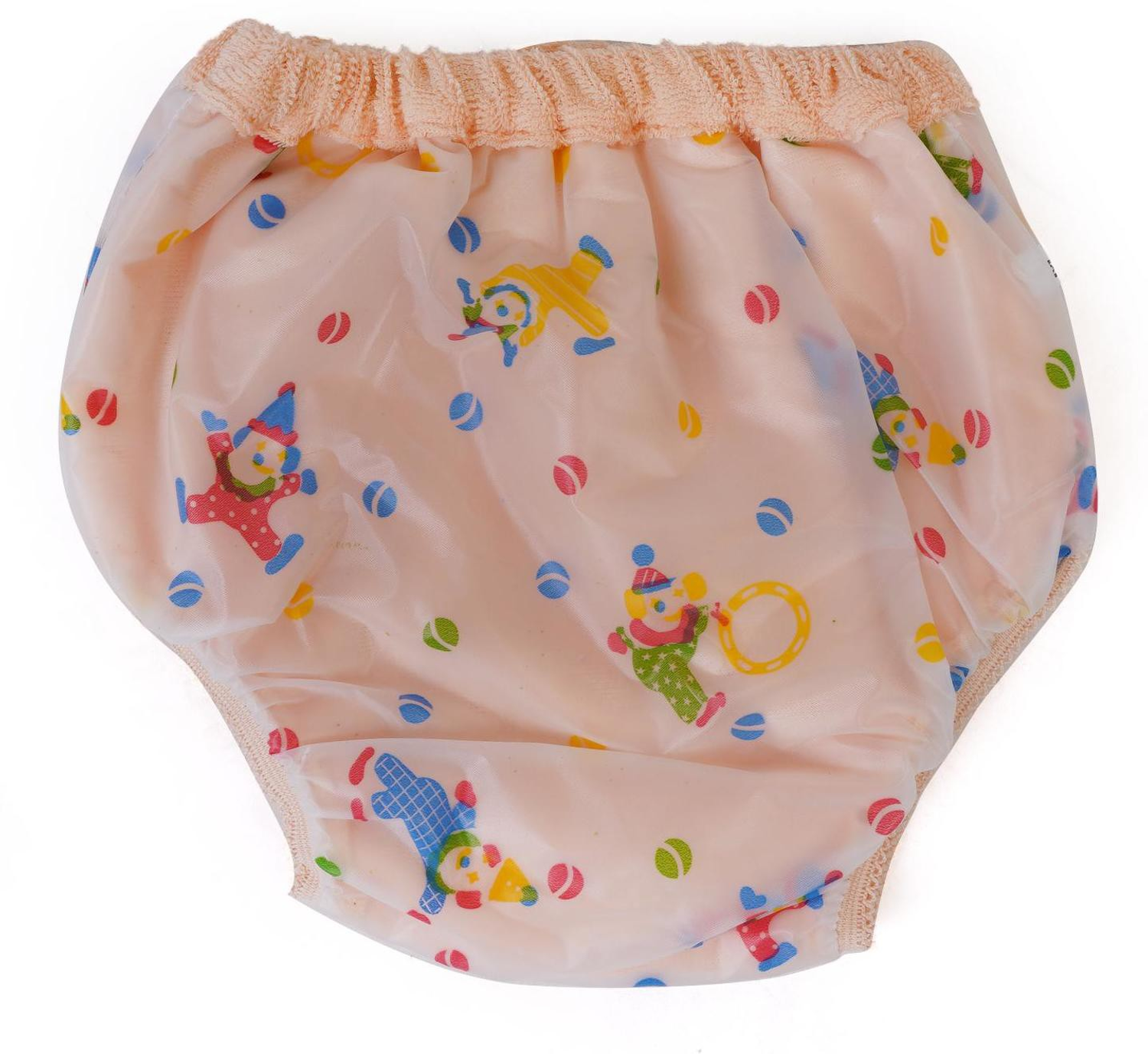 Image of Da Anushi Kids PVC Diaper Joker Plastic Panty Baby Nappy Panty Training Pants with Inner absorbable Cloth & Outer Plastic Reusable & Waterproof pants, plastic panties, diaper covers, nappy covers, nappy wraps, wraps or pilchers(3-6 Months)