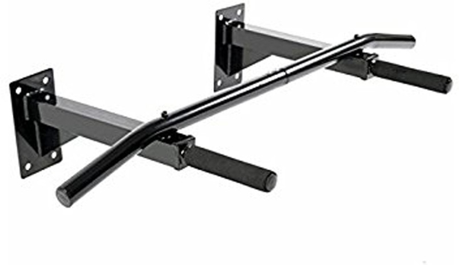 Image of Sporto Fitness S-124 Wall Mounted Pull Up Bar Chin bar Dip Station for Indoor Pull-up Bar (Black)