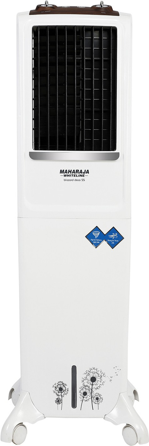 Image of RR KABLE 35 L Tower Air Cooler (White & Black, Estella)