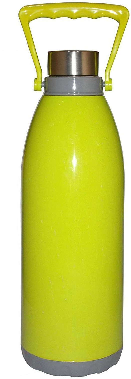 Image of GHARVAKHRI 1.5 Liter Insulated Water Bottle | Hot & Cold, BPA Free, Leak Proof Steel Lid 1500 ml Plastic Bottle (Pack of 1, Red, Grey)