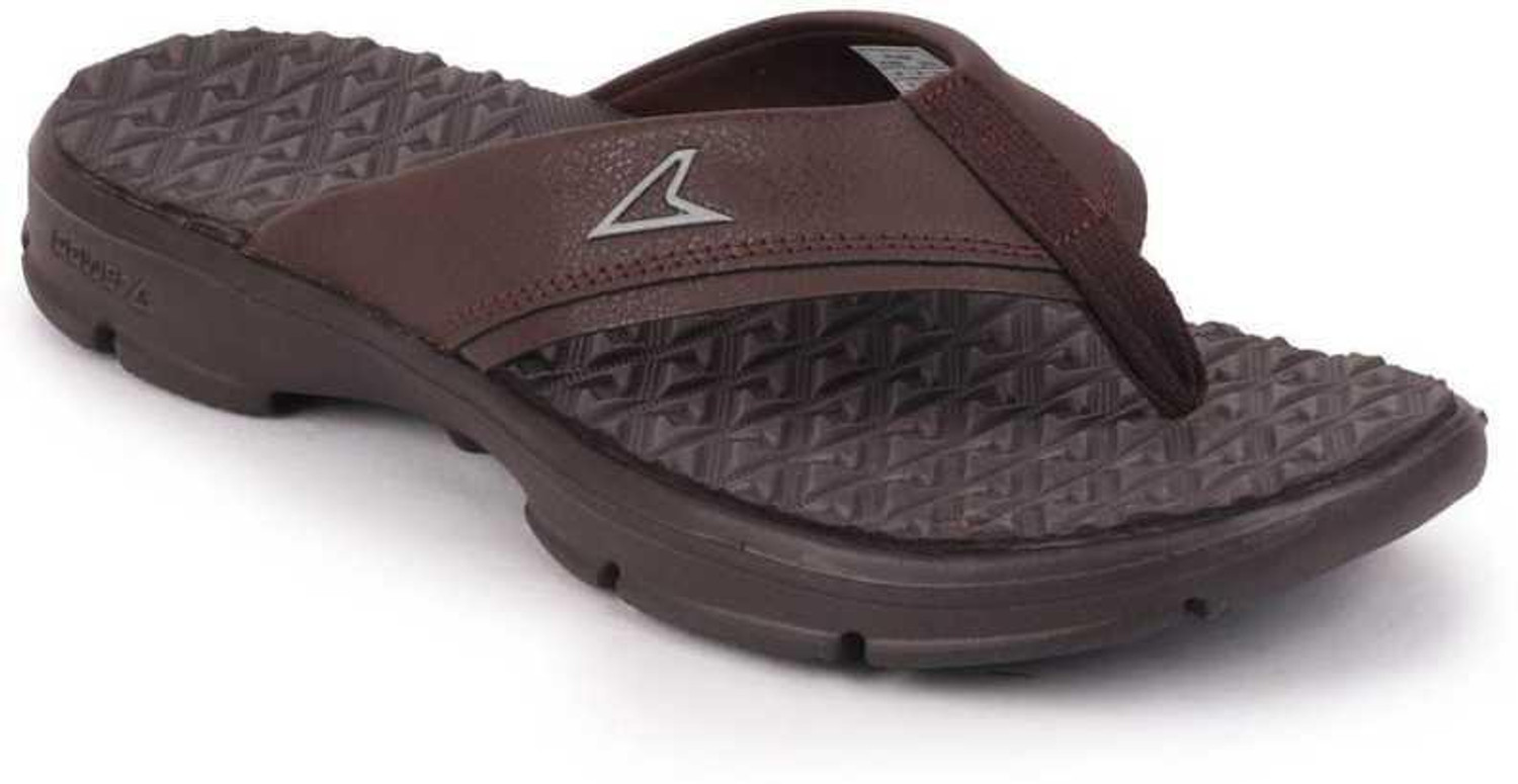 Image of Bata Men Flip Flops (Brown , 6)