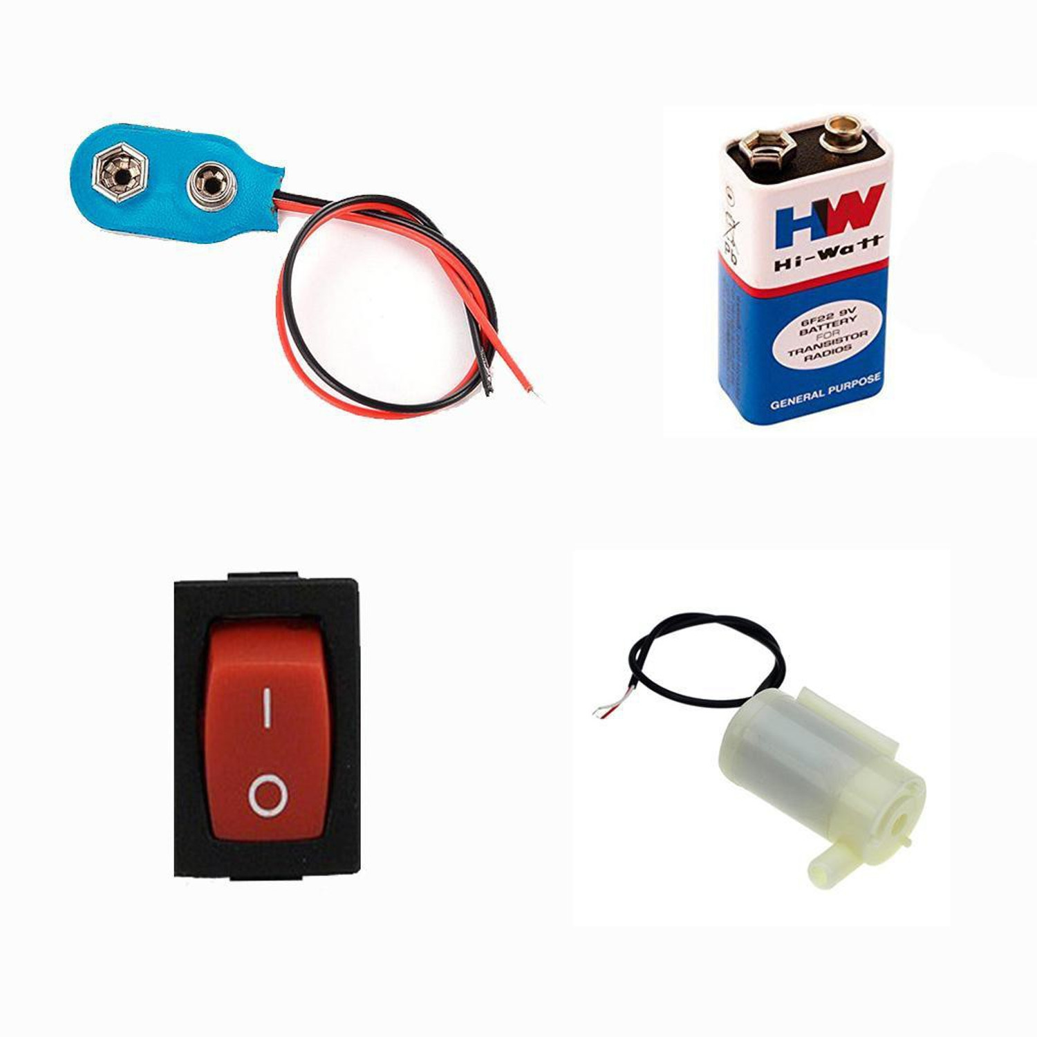 Image of ERHIndia mini water pump with 2M pipe Small, Portable & Submersible Electronic Components Electronic Hobby Kit