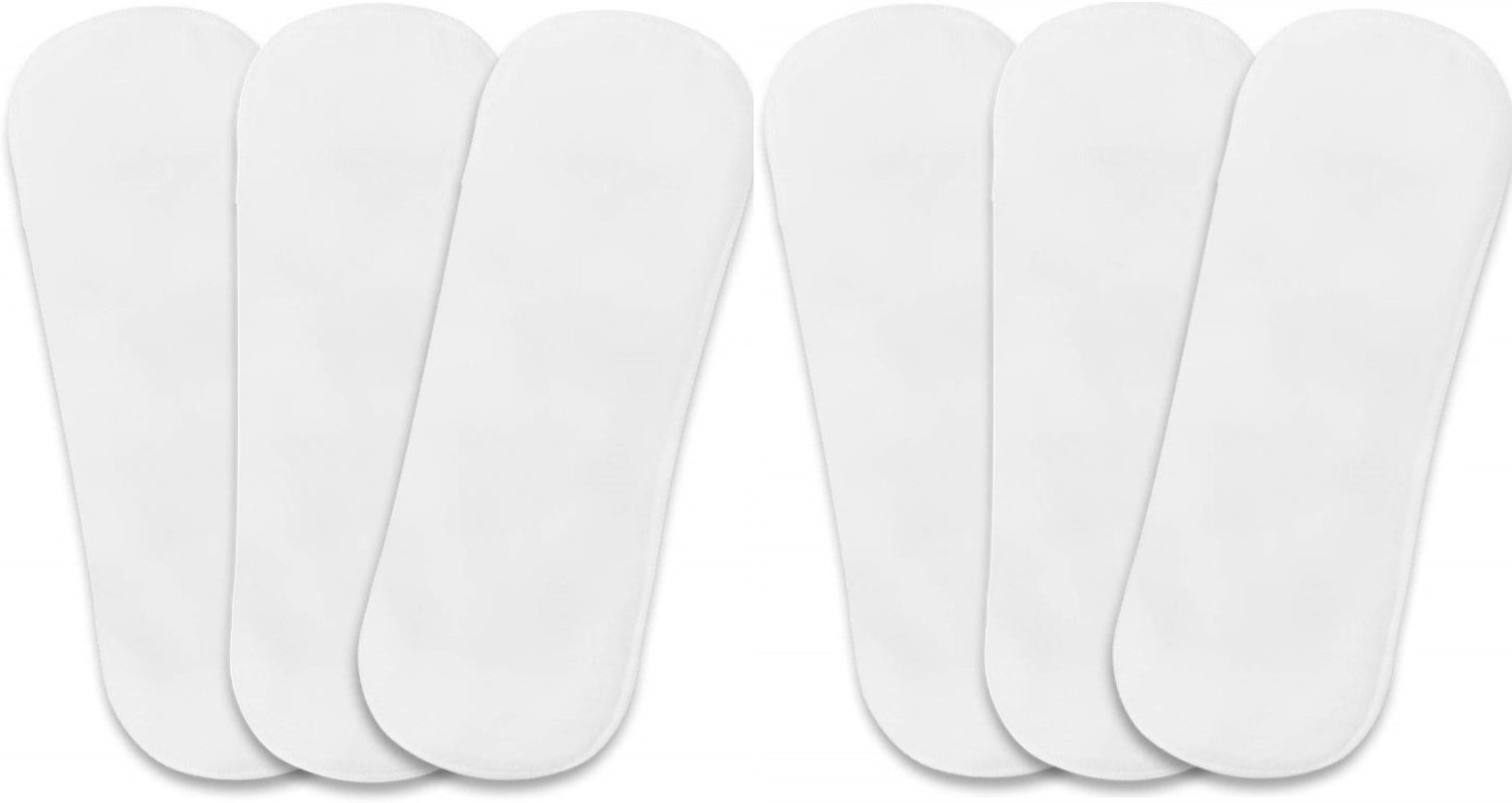 Image of TINNY TOTS Pack of 6 Pocket Button Style Baby Reusable Cloth Diaper Nappies (Without Inserts) Washable Quick-Dry Adjustable All-In-One Diapers Wetfree For New Borns /Toddlers /Infants /New Borns(B,P,Y,G,O) Pant Diapers - S - M (6 Pieces)