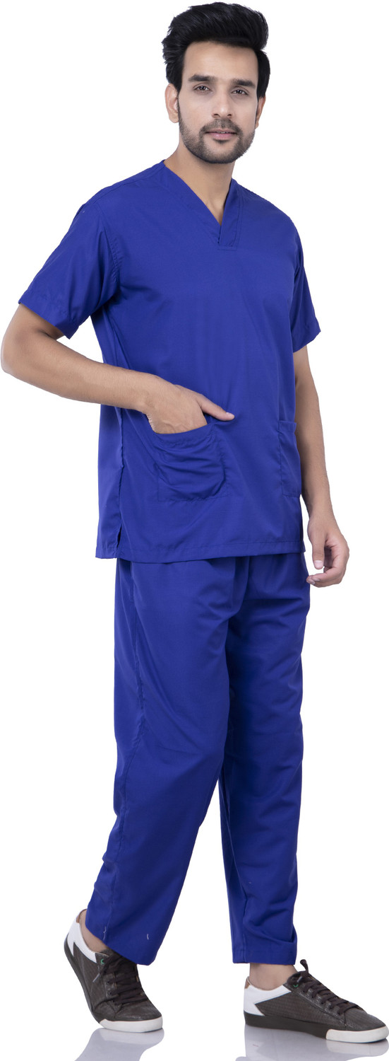 Image of Badoli Collection HT107 Shirt, Pant Hospital Scrub (Blue M)
