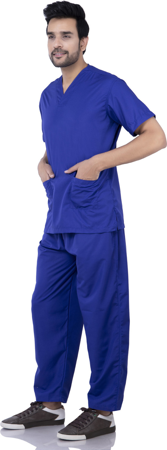 Image of Badoli Collection HT107 Shirt, Pant Hospital Scrub (Blue M)
