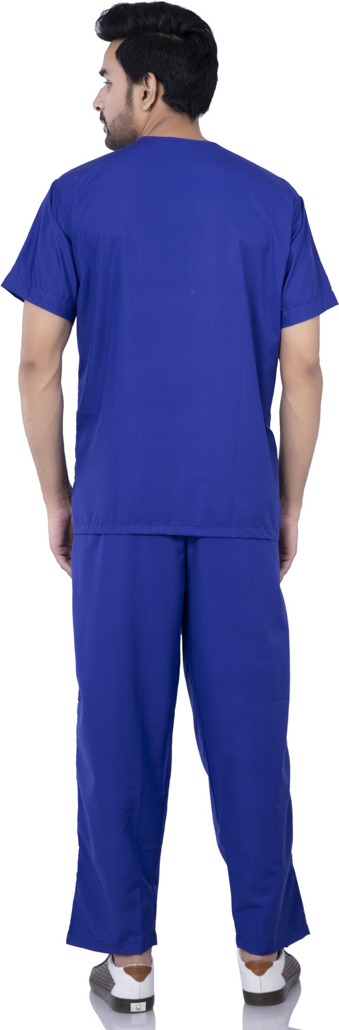 Image of Badoli Collection HT107 Shirt, Pant Hospital Scrub (Blue M)