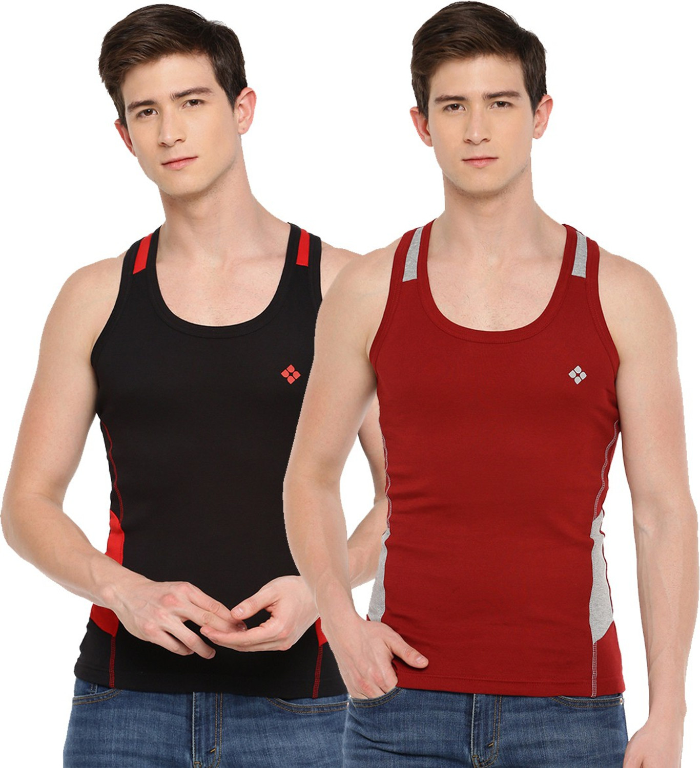 Image of shiv - naresh Pack of 2 Men Vest Men Vest