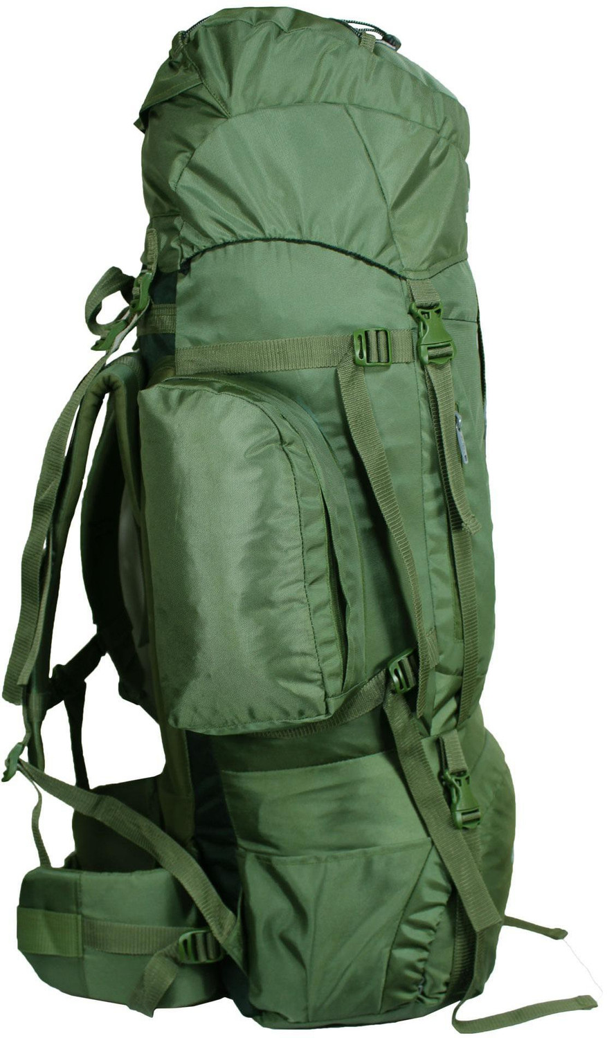 Image of MOUNT TRACK Trail-Head Hiking, Trekking Backpack with rain cover Rucksack - 80 L (Green)