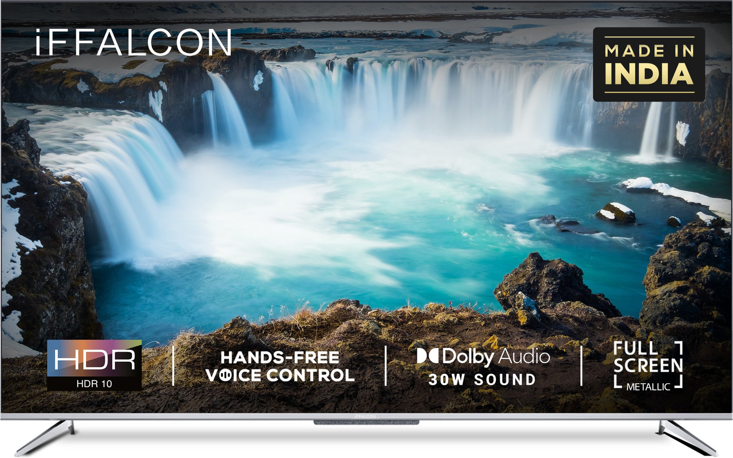iFFALCON 138.6 cm (55 inch) Ultra HD (4K) LED Smart Android TV with HandsFree Voice Search